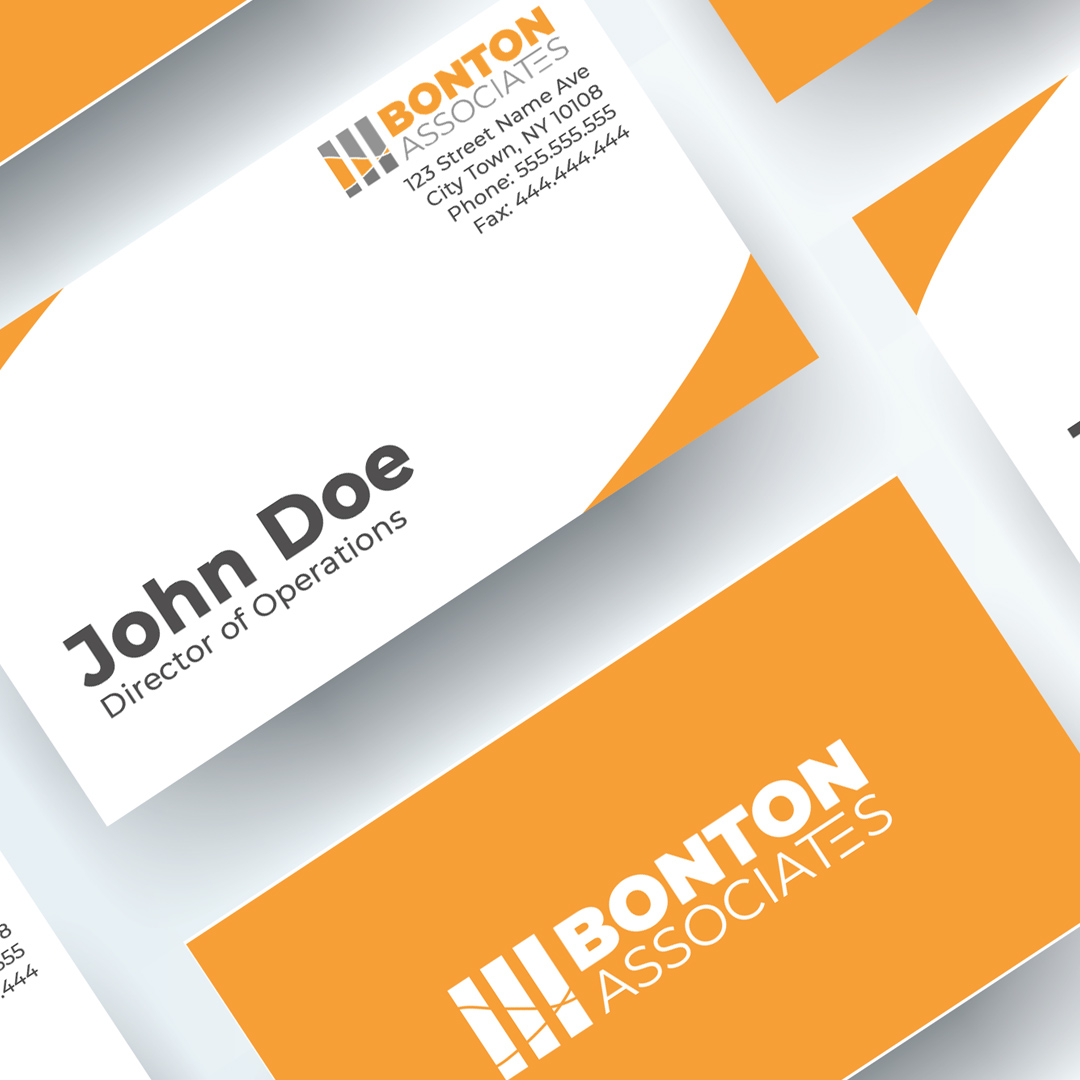 Business cards for Bonton Associates